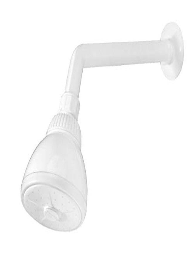 NEW WARE PVC Overhead Shower Complete Set with Round Shower Arm - Durable and Easy-to-Install Bathroom Fixture - Image 2